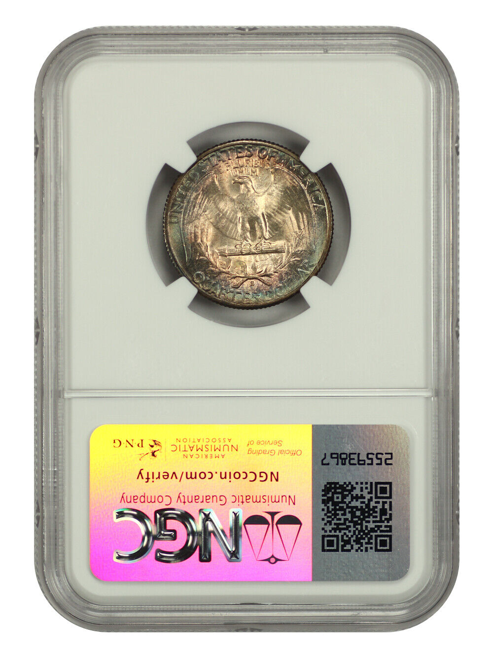 1946-S 25C NGC MS67+ - Washington Quarter