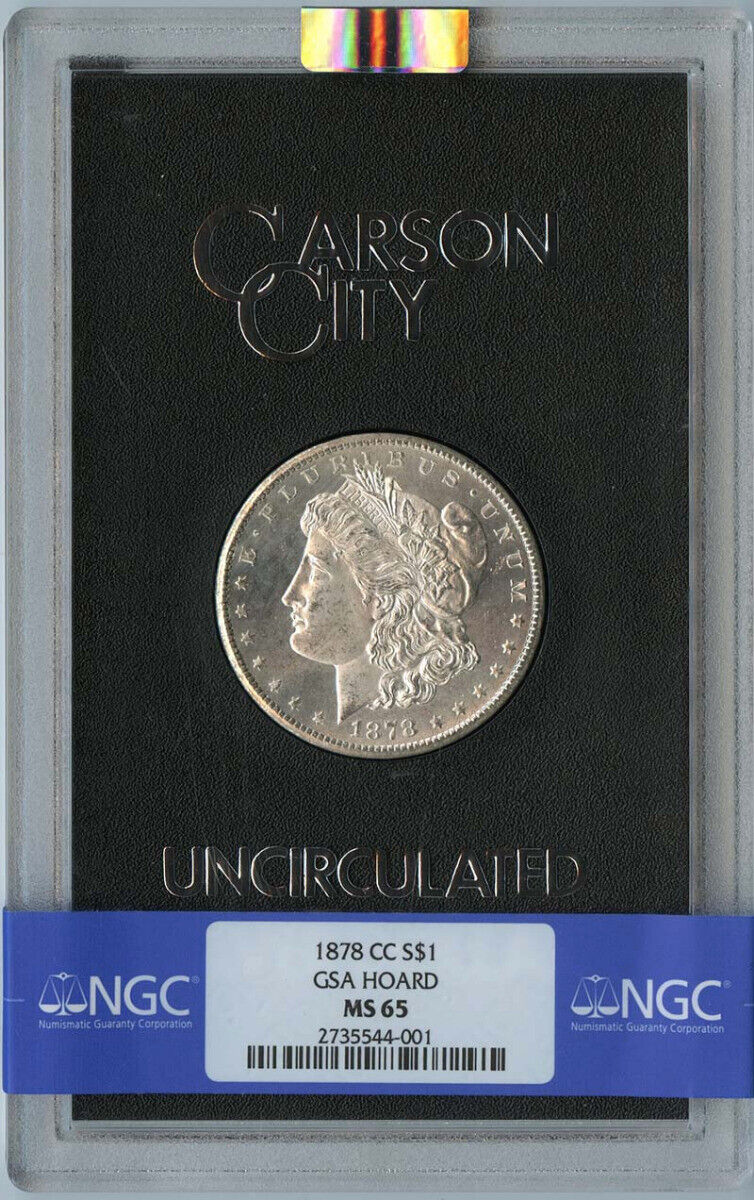 1878-CC Morgan Dollar GSA HOARD S$1 NGC MS65