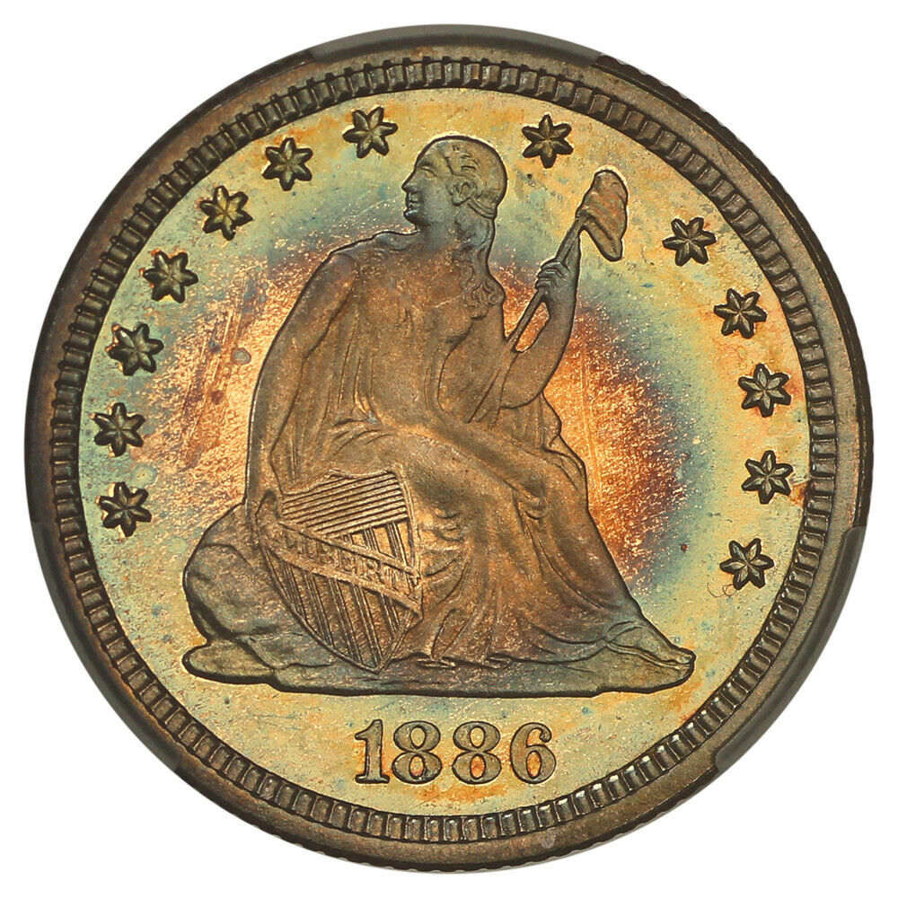 1886 25C CACG PR67CAM ex: D.L. Hansen - Liberty Seated Quarter