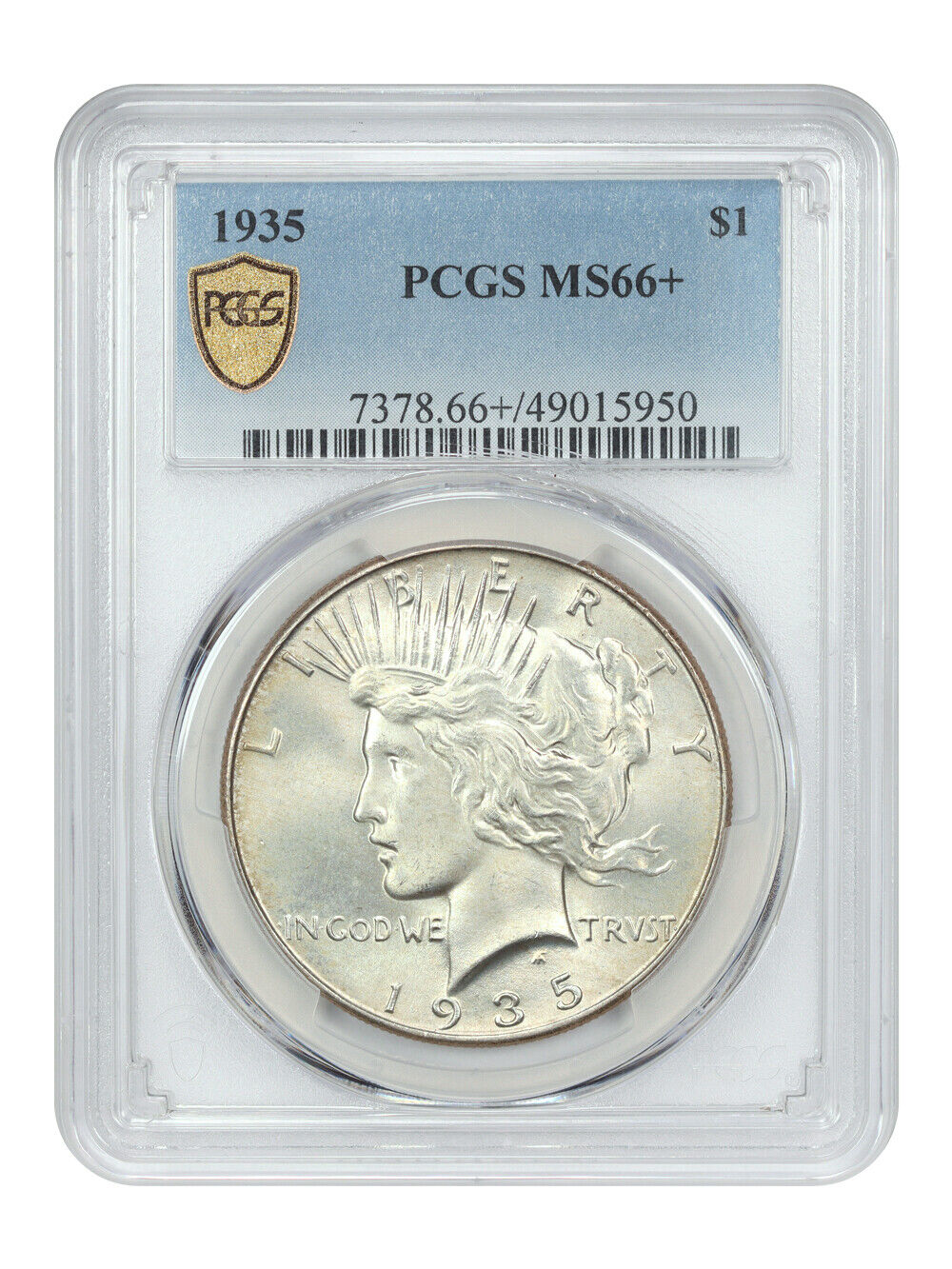 1935 $1 PCGS MS66+