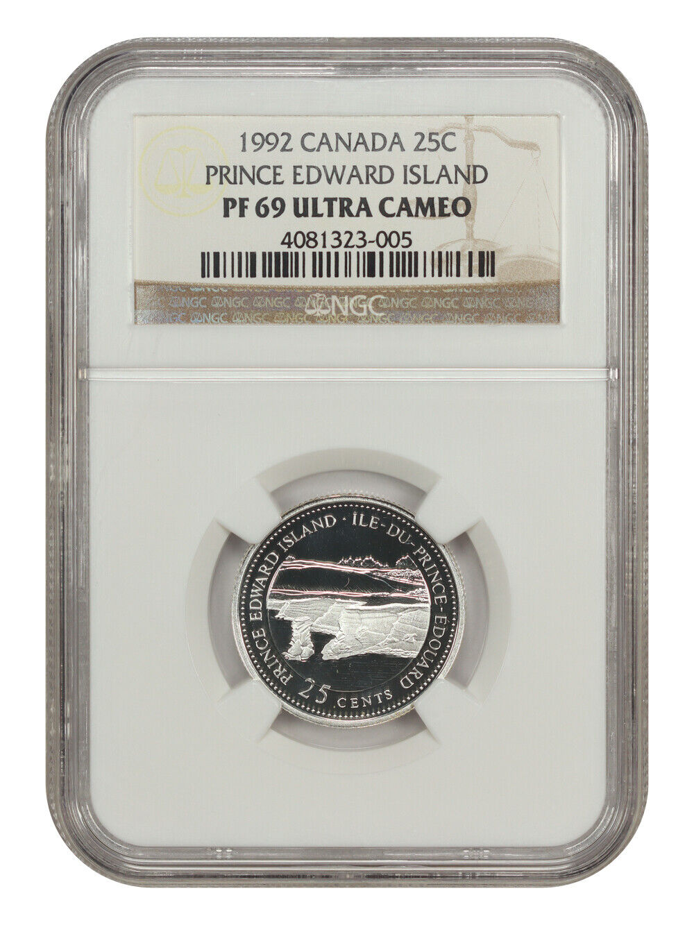 1992 Canada 25c Price Edward Island NGC PF 69 DCAM