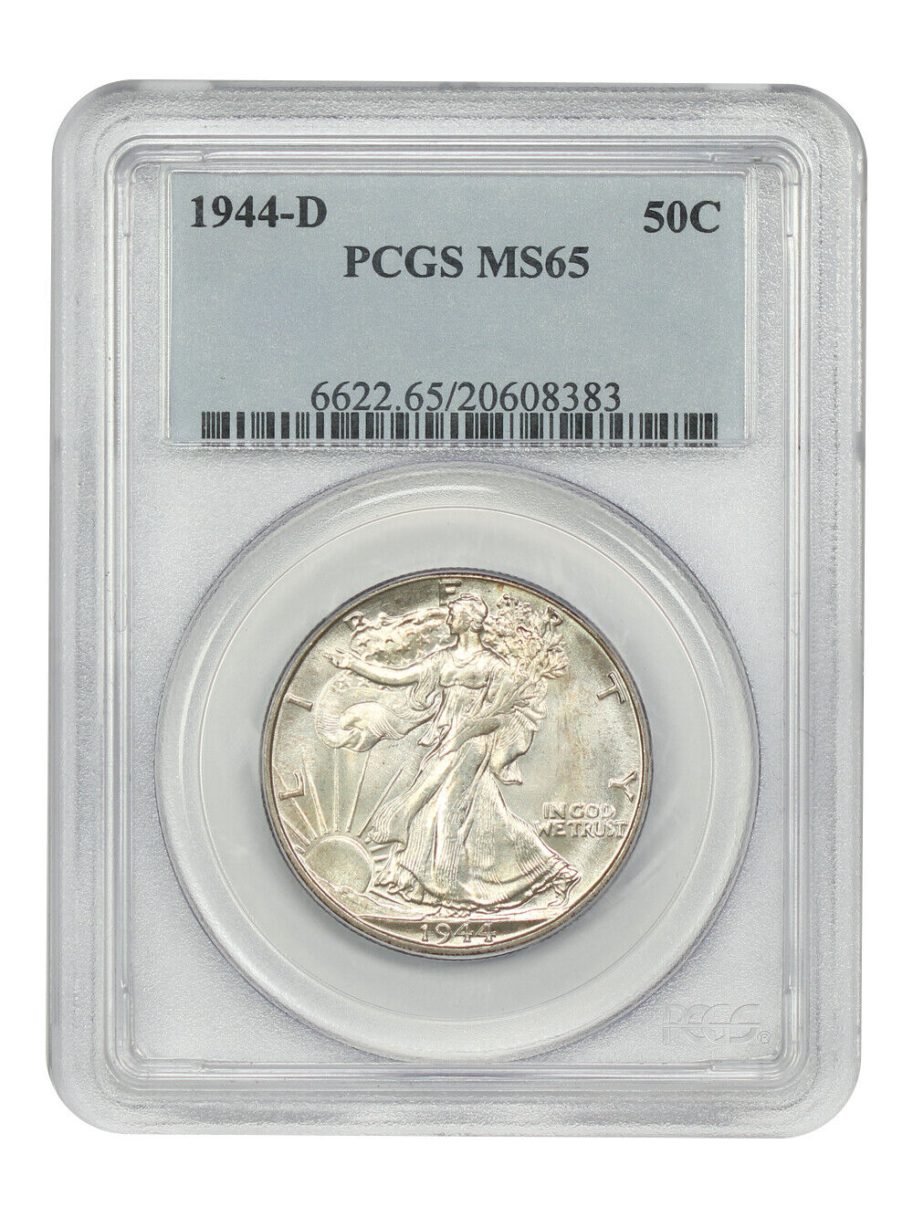 1944-D 50C PCGS MS65 - Walking Liberty Half Dollar