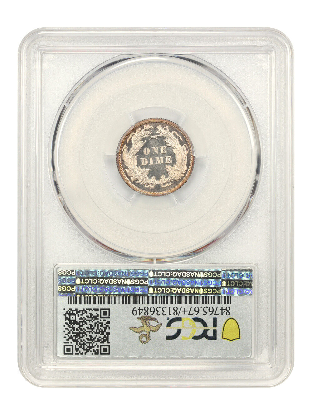 1872 10C PCGS/CAC PR67+CAM ex: D.L. Hansen