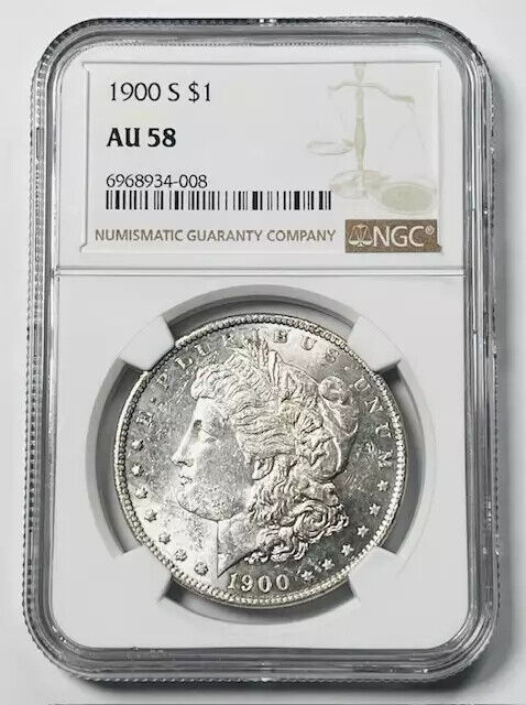 1900 S Morgan Silver Dollar NGC AU-58