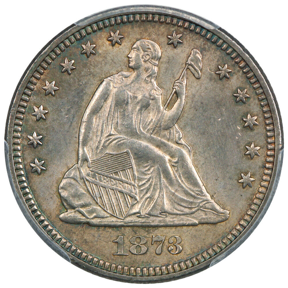 1873 25C PCGS MS61 (Closed 3) ex: D.L. Hansen