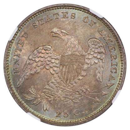 1831 25C NGC MS65 (Browning 2, Small Letters)