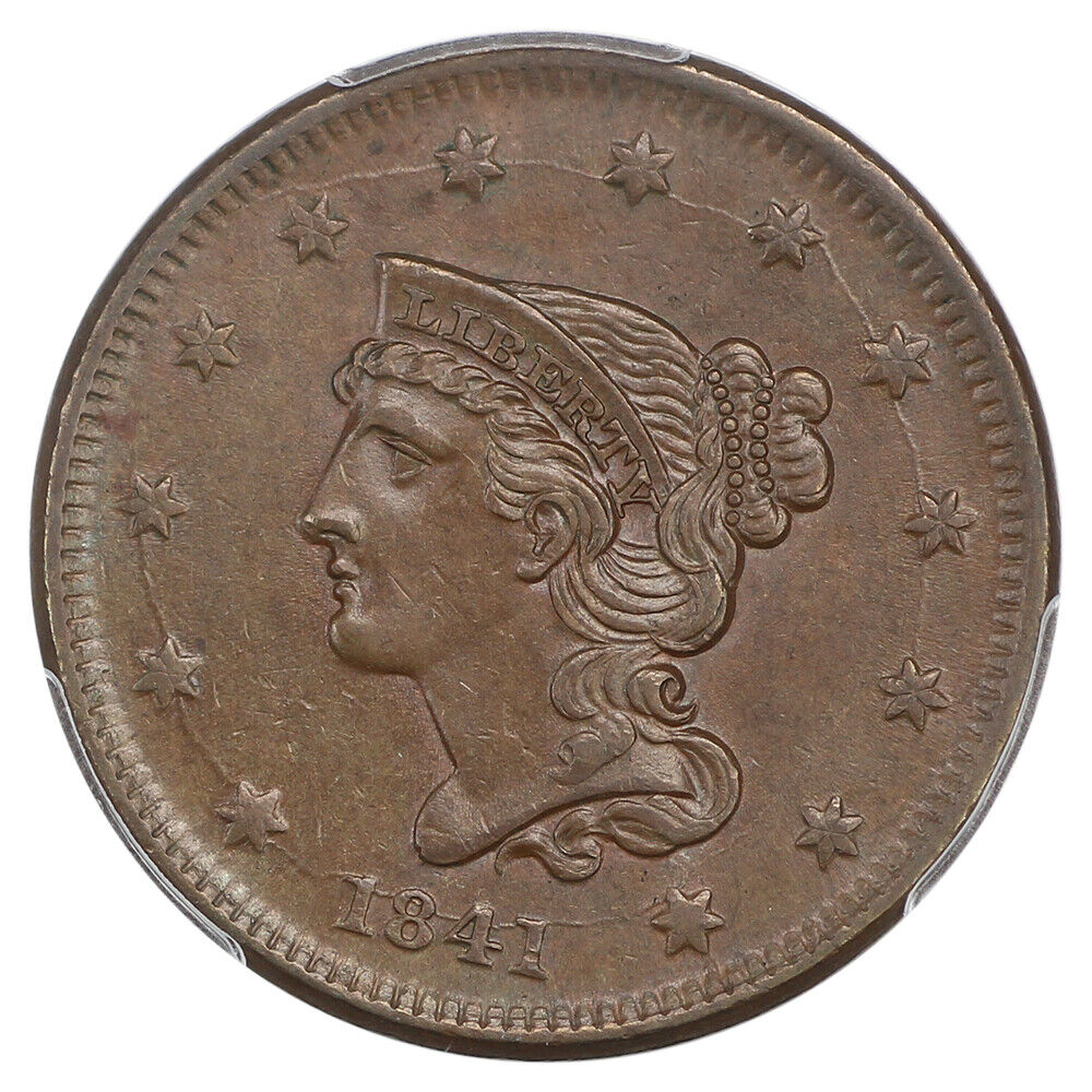 1841 1C PCGS/CAC MS63BN ex: D.L. Hansen