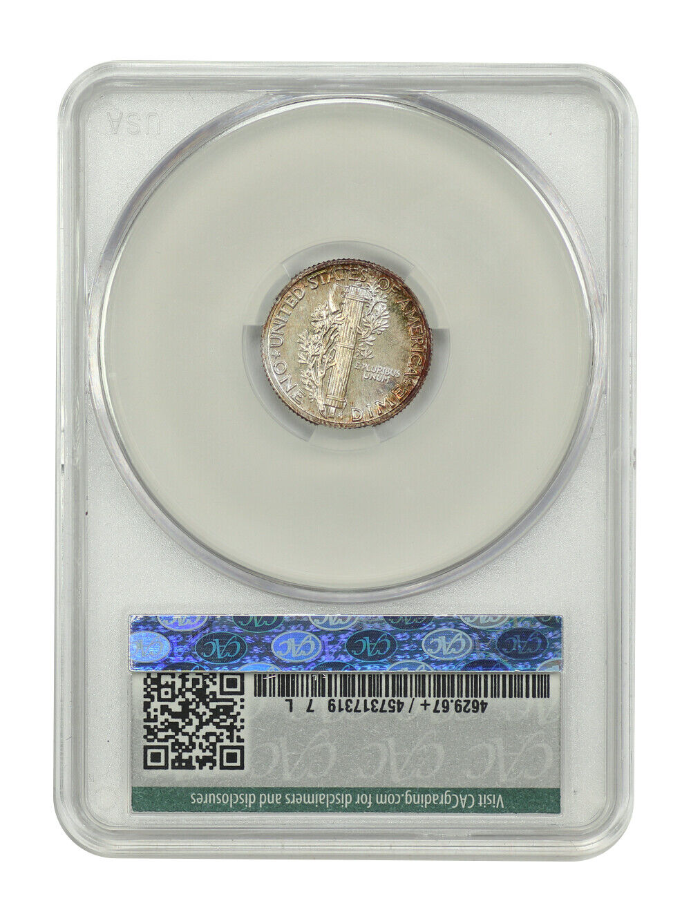 1936 10C CACG PR67+ ex: D.L. Hansen - Mercury Dime