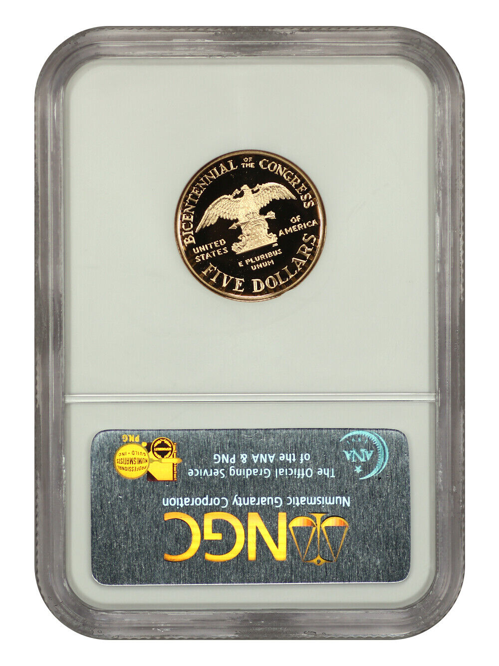 1989-W $5 Congress NGC PR70DCAM - $5 Modern Gold Commemoratives