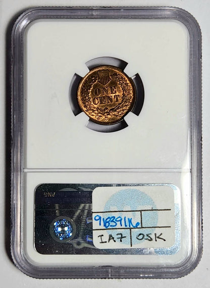 1864 P Small Cent Indian Head NGC MS-65 RB - BRONZE