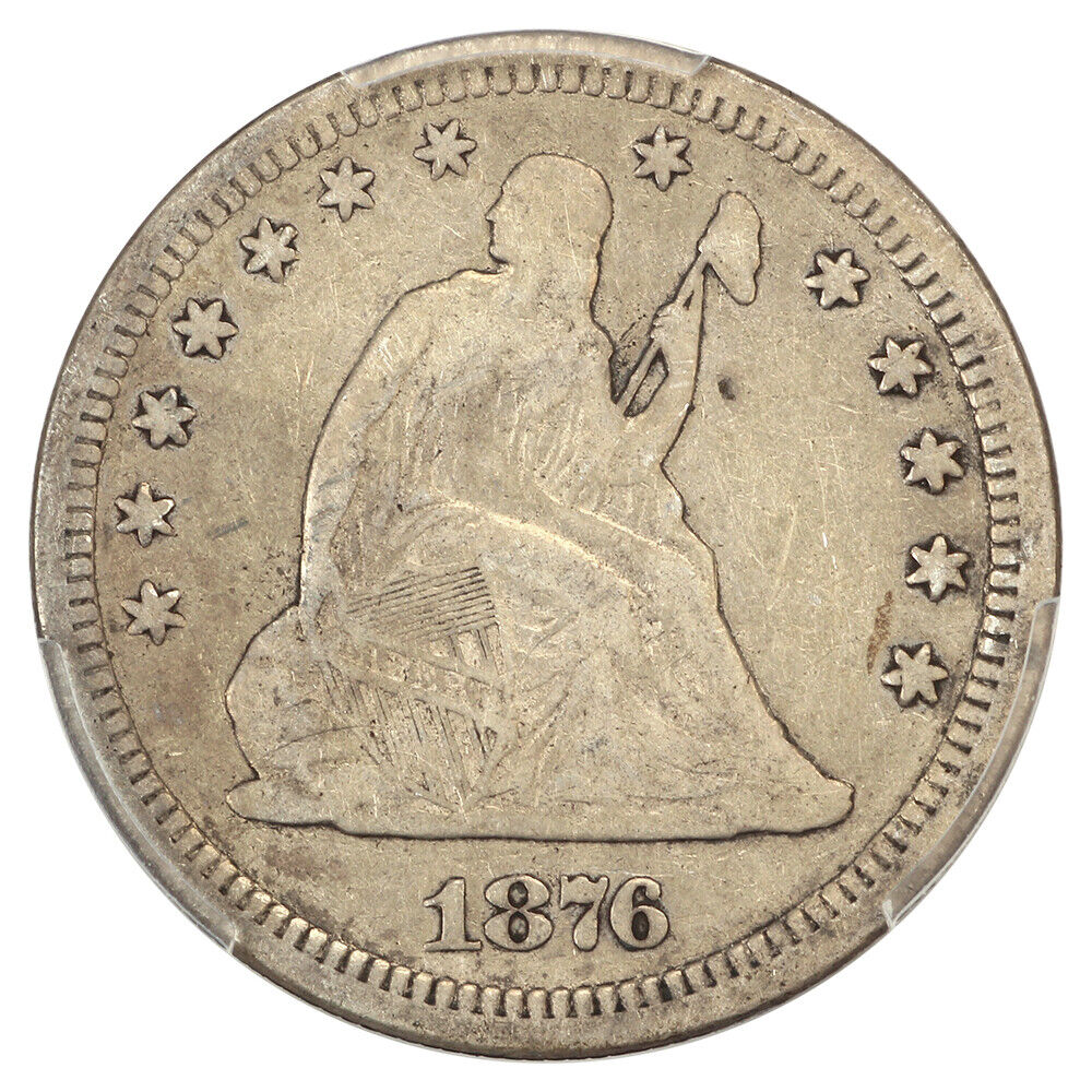 1876-CC 25C PCGS Fine 12 - Liberty Seated Quarter