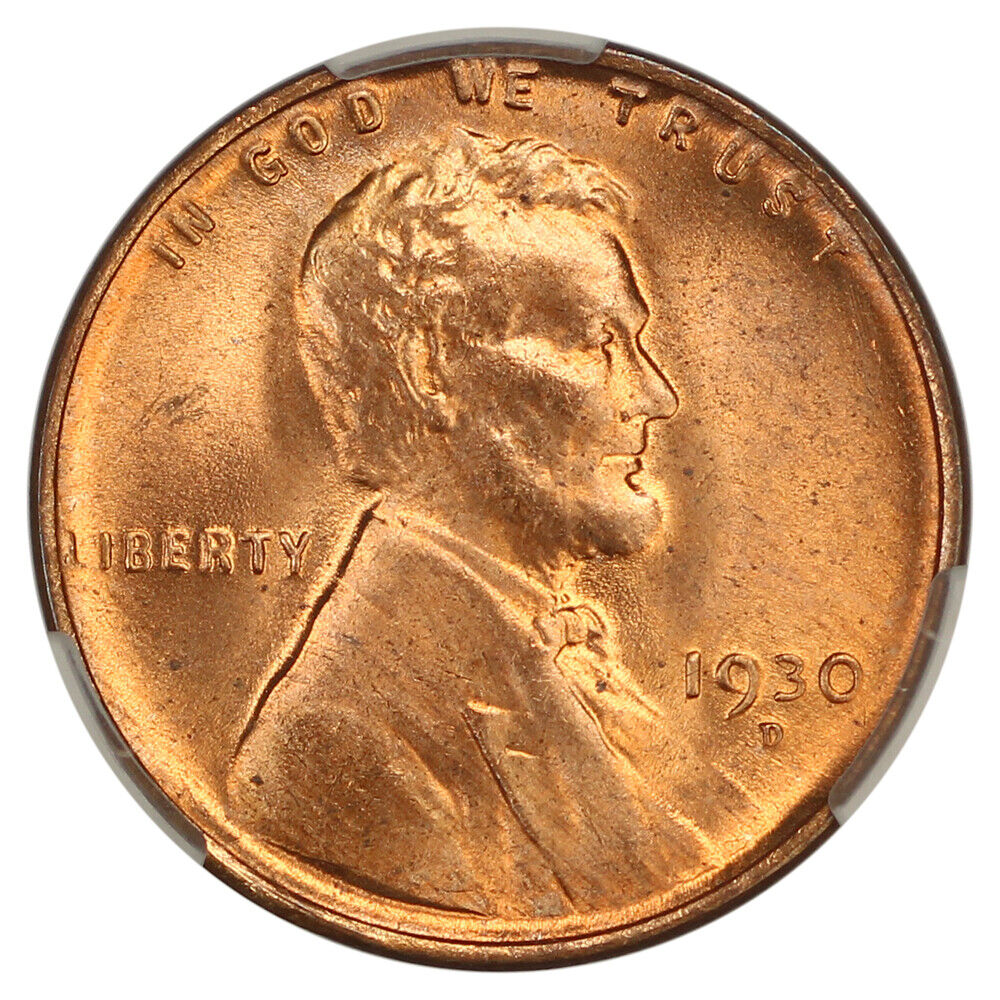 1930-D 1C CACG MS64RD - Lincoln Cent (Wheat Reverse)