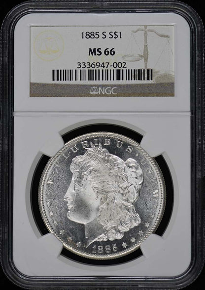 1885-S Morgan Dollar S$1 NGC MS66