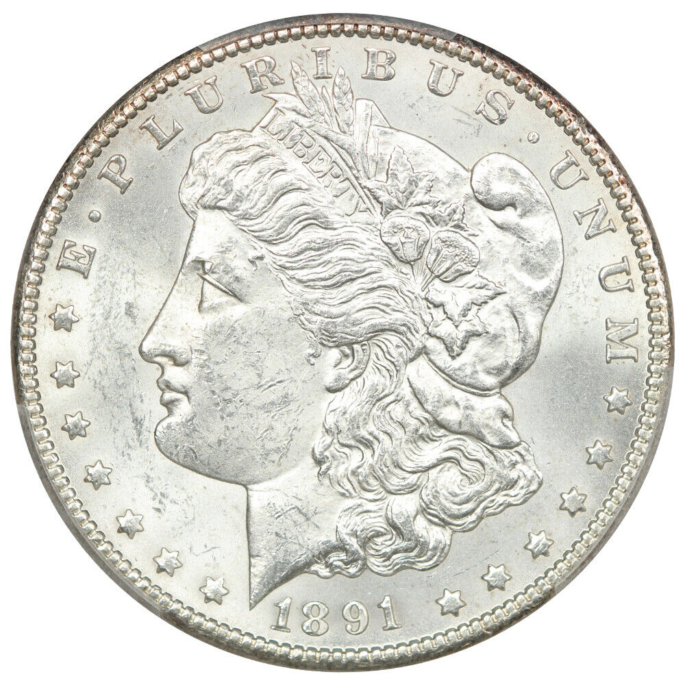 1891-CC $1 PCGS MS62 - Morgan Dollar - Scarce Date