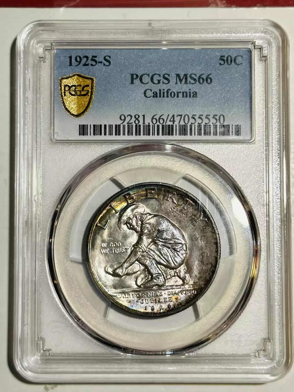 1925 S California PCGS MS-66 Rainbow Toning