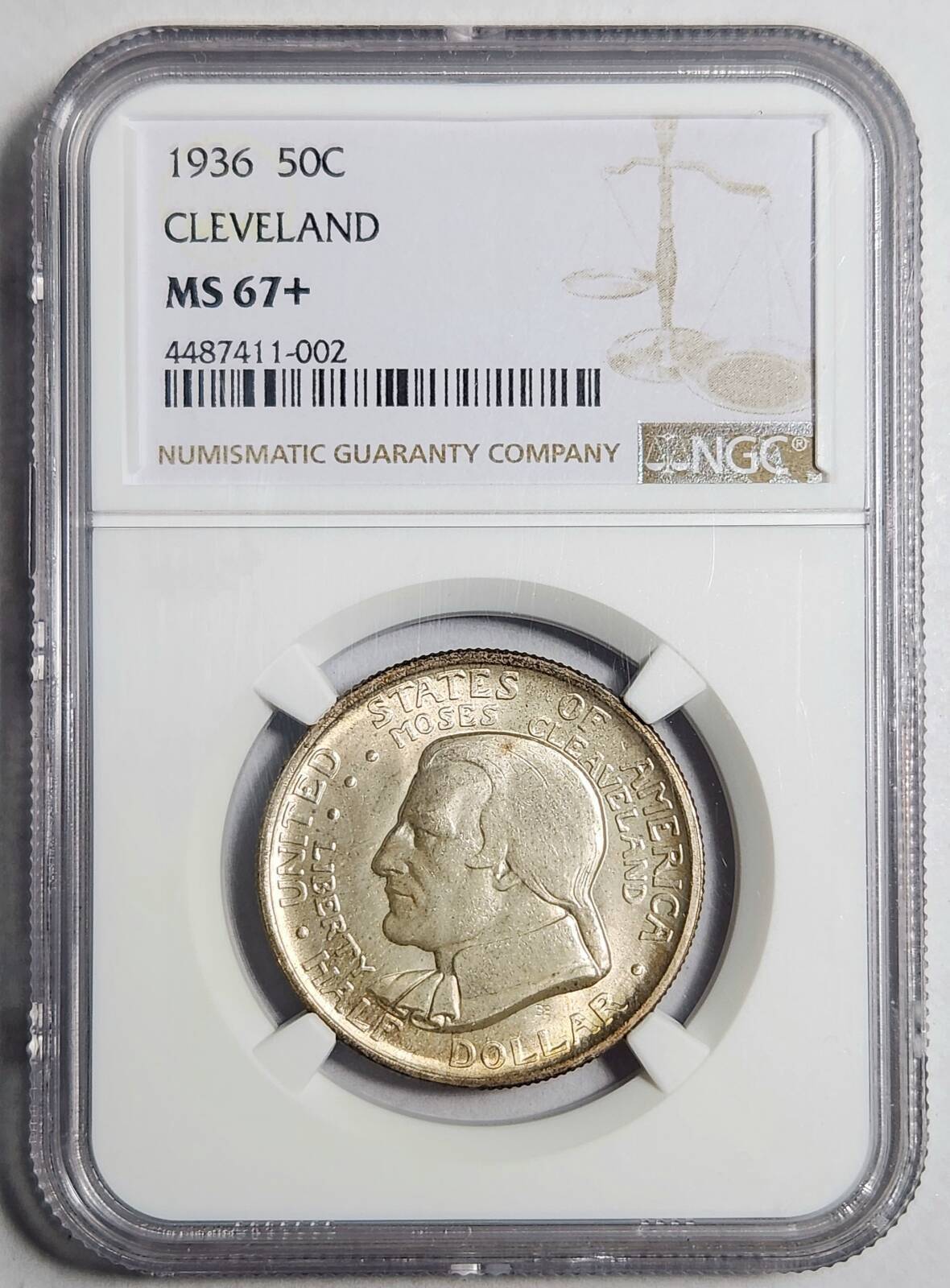 1936 P NGC MS-67+ CLEVELAND/GREAT LAKES