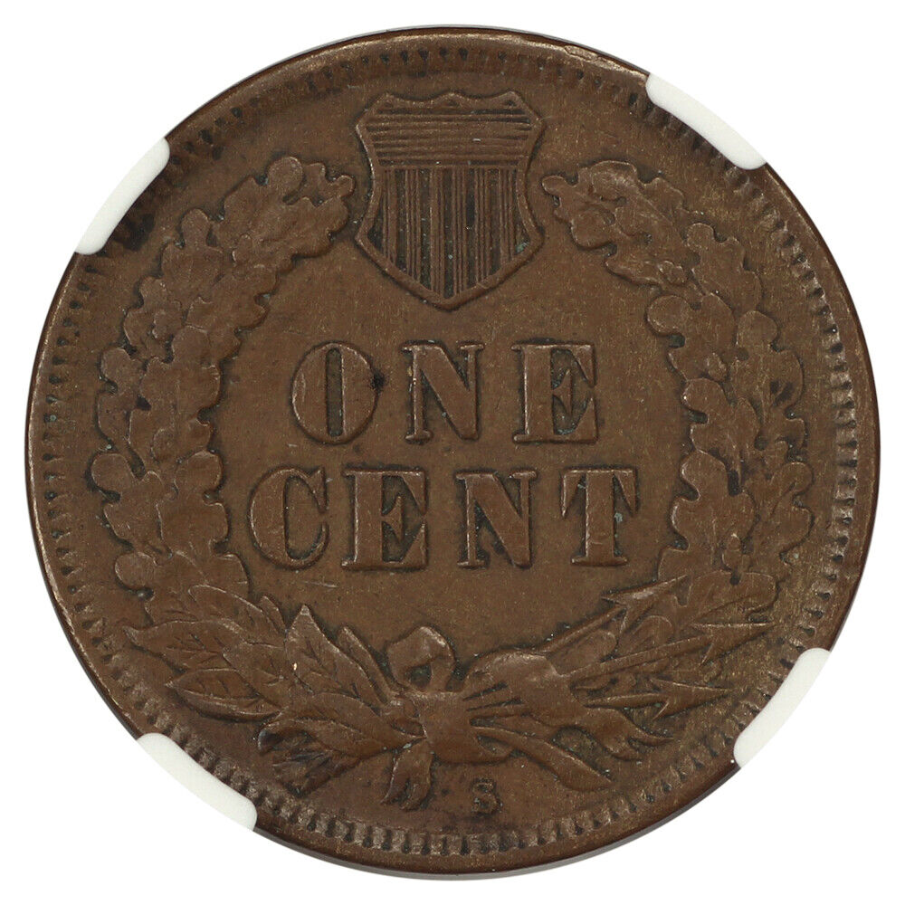 1908-S 1C NGC AU53 - Indian Cent - Popular Key Date