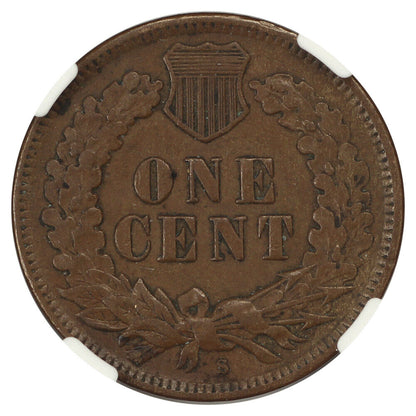 1908-S 1C NGC AU53 - Indian Cent - Popular Key Date