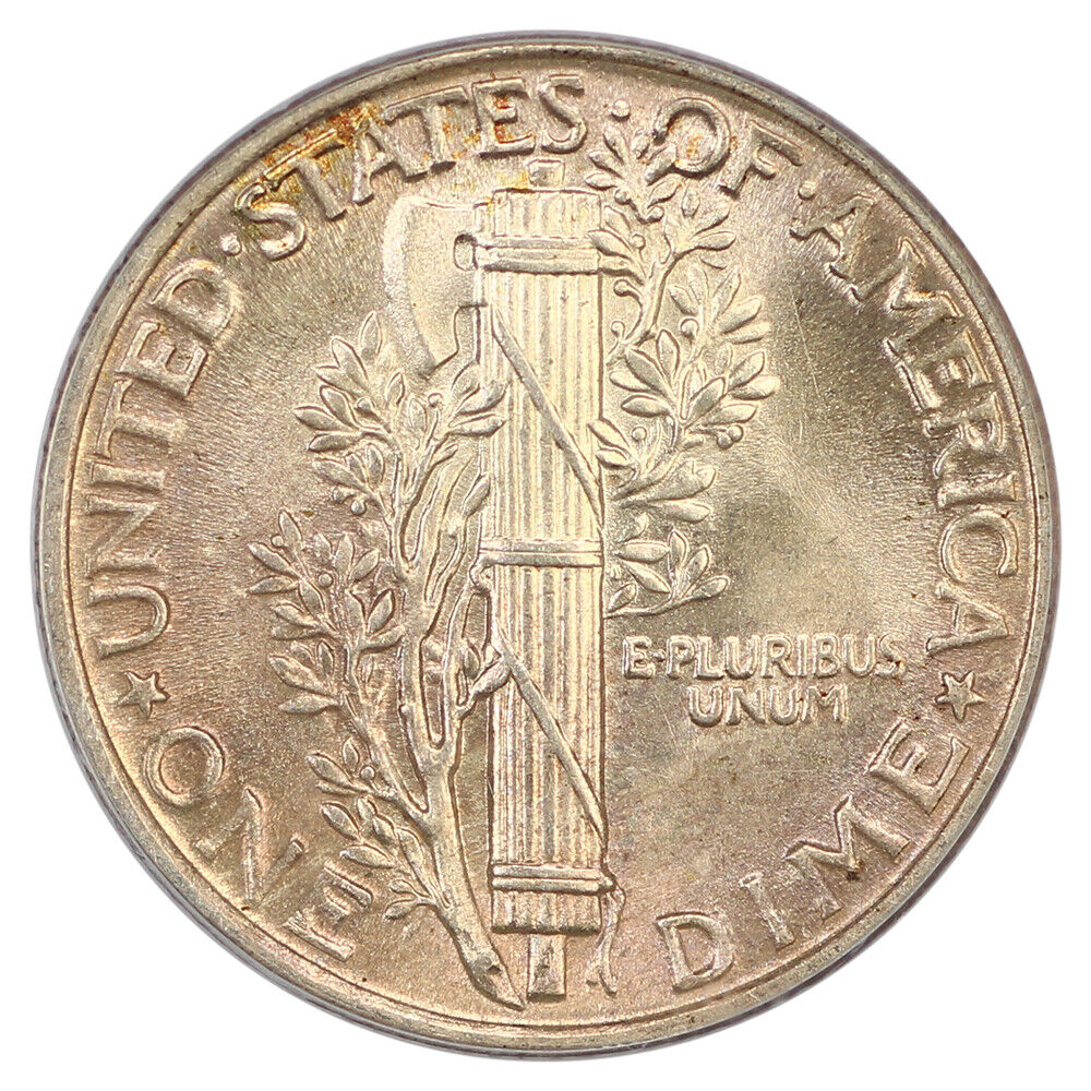 1934 10C PCGS MS65FB - Mercury Dime