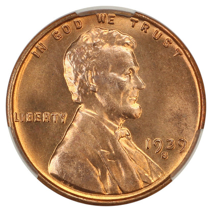 1939-S 1C CACG MS67RD - Lincoln Cent (Wheat Reverse)