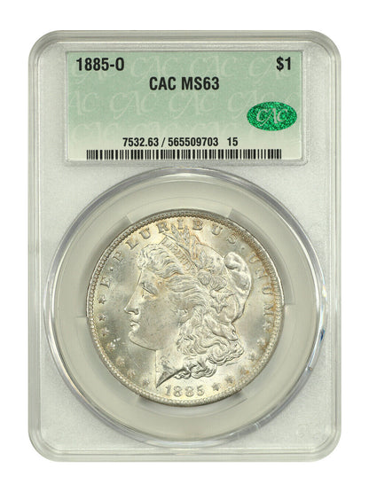 1885-O $1 CACG MS63 - Morgan Dollar