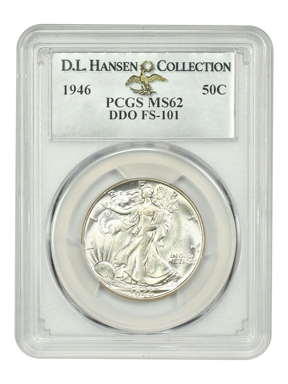 1946 50C PCGS MS62 (DDO, FS-101)