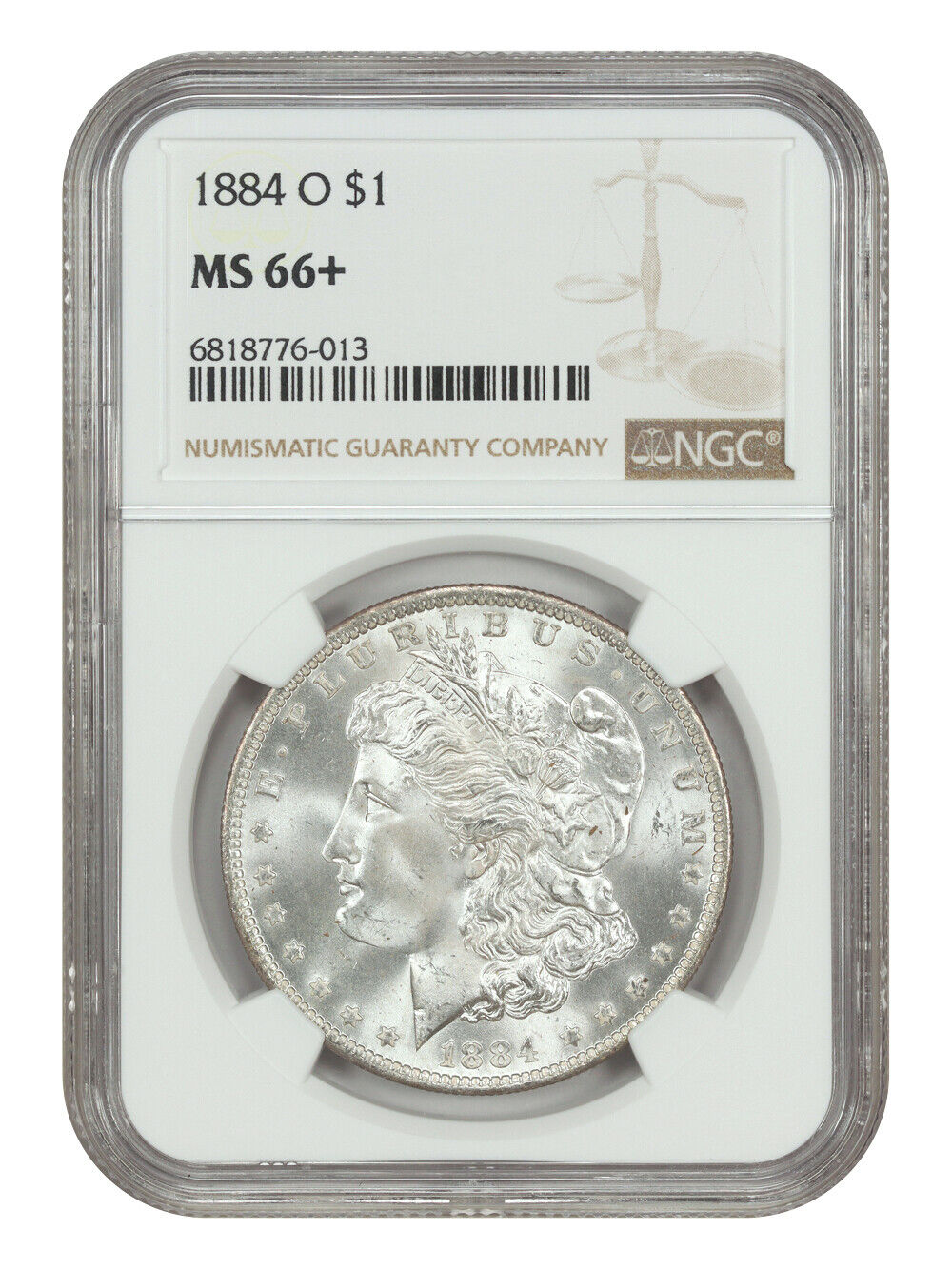 1884-O $1 NGC MS66+ - Morgan Dollar