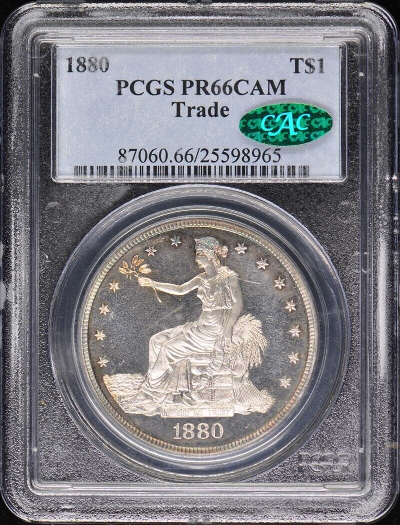 1880 T$1 Trade Dollar PCGS PR66CAM (CAC)