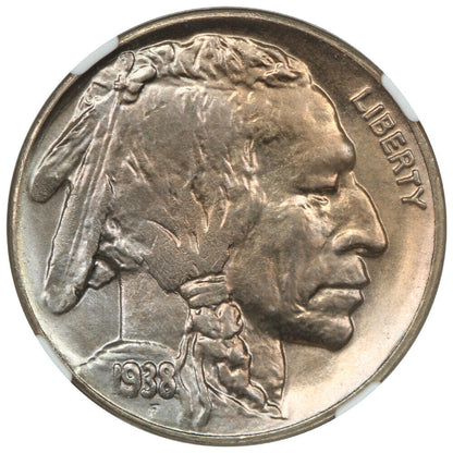 1938-D 5C Buffalo NGC/CAC MS67+ - Buffalo Nickel