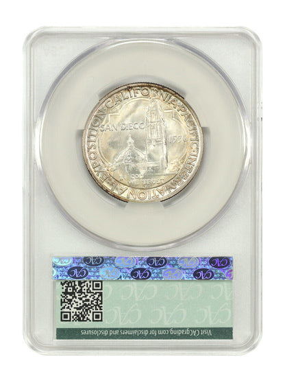 1936-D 50C San Diego CACG MS67 - Classic Silver Commemorative - Elite Gem Commem