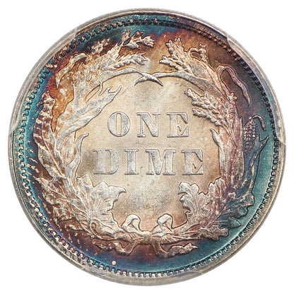 1891 10C PCGS MS67 ex: D.L. Hansen