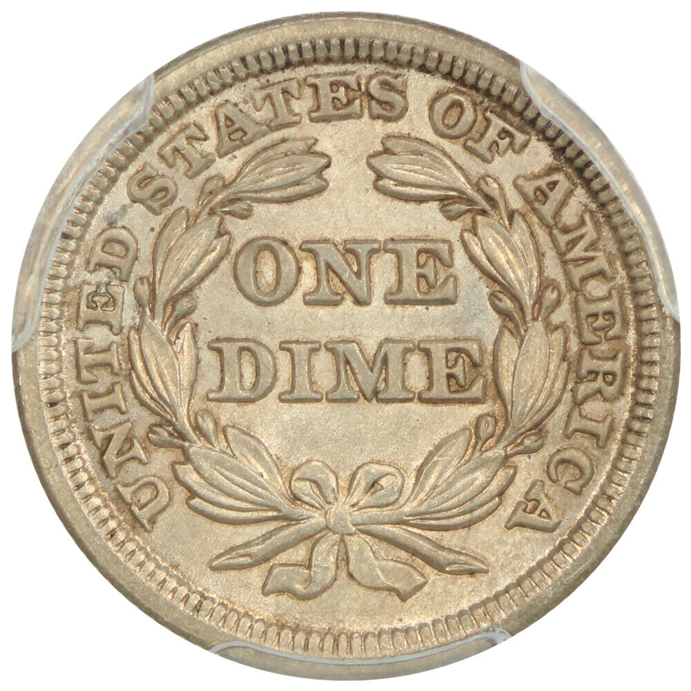 1845 10C PCGS MS63 ex: D.L. Hansen