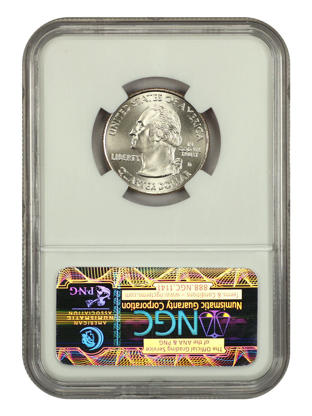 2009-D 25C District of Columbia NGC SP69 (Satin Finish) - Type 1, Clad