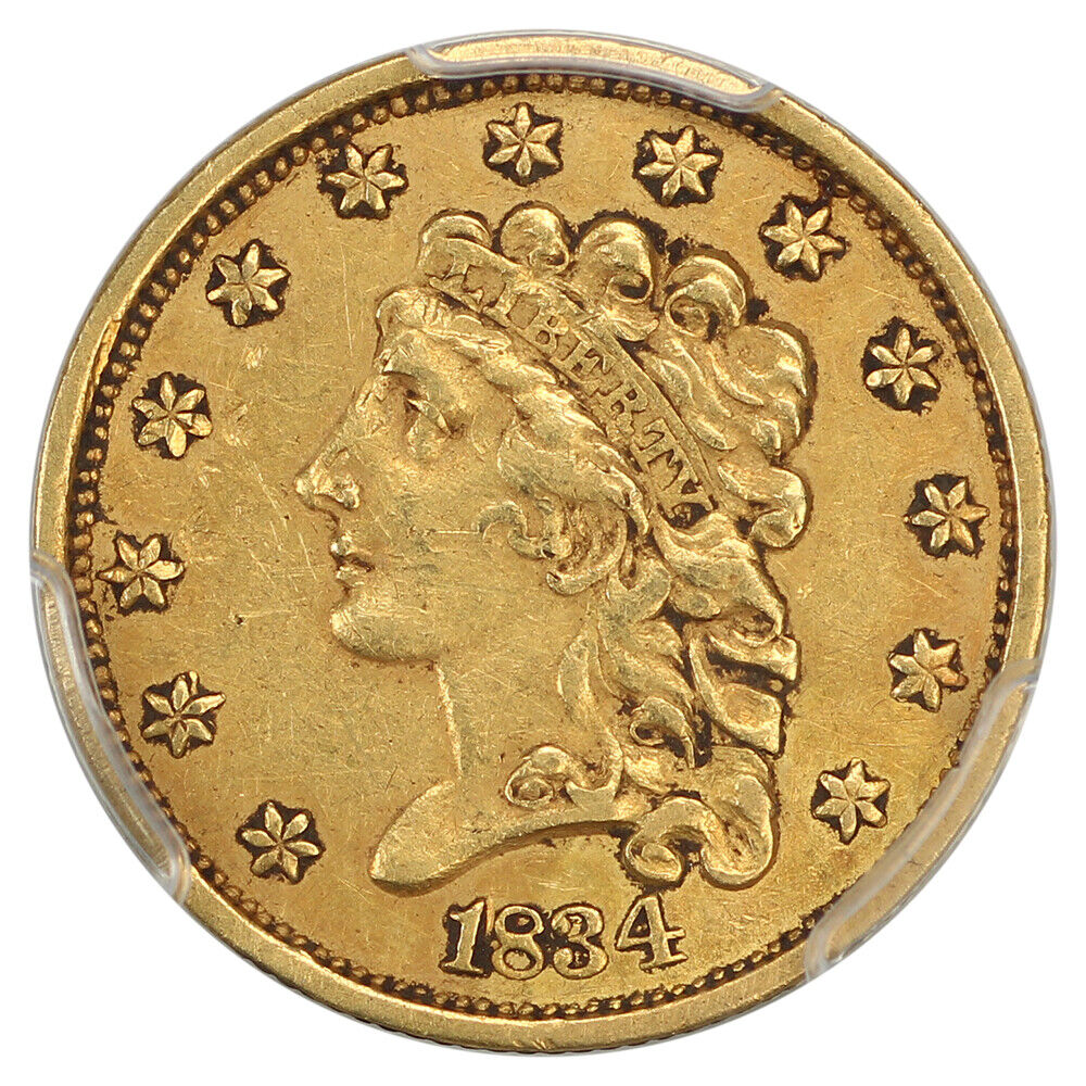 1834 $2.50 Classic PCGS XF40 - Classic Head $2.5 - Classic Head Gold Type Coin