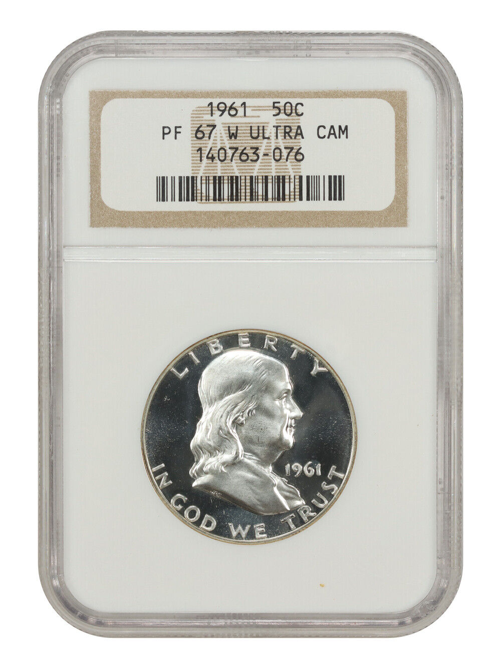 1961 50C NGC PR67DCAM - Franklin Half Dollar