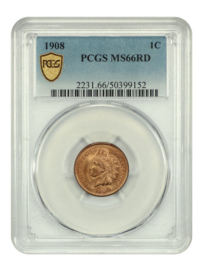 1908 1C PCGS MS66RD - Indian Cent