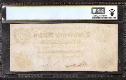 1864 $500 CONFEDERATE STATES OF AMERICA NOTE T-64 PF-2 PCGS B CHOICE AU 58