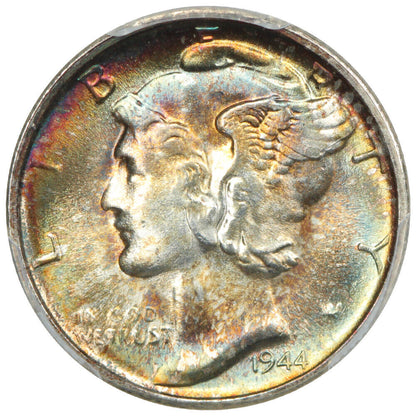 1944-S 10C PCGS MS68FB ex: D.L. Hansen