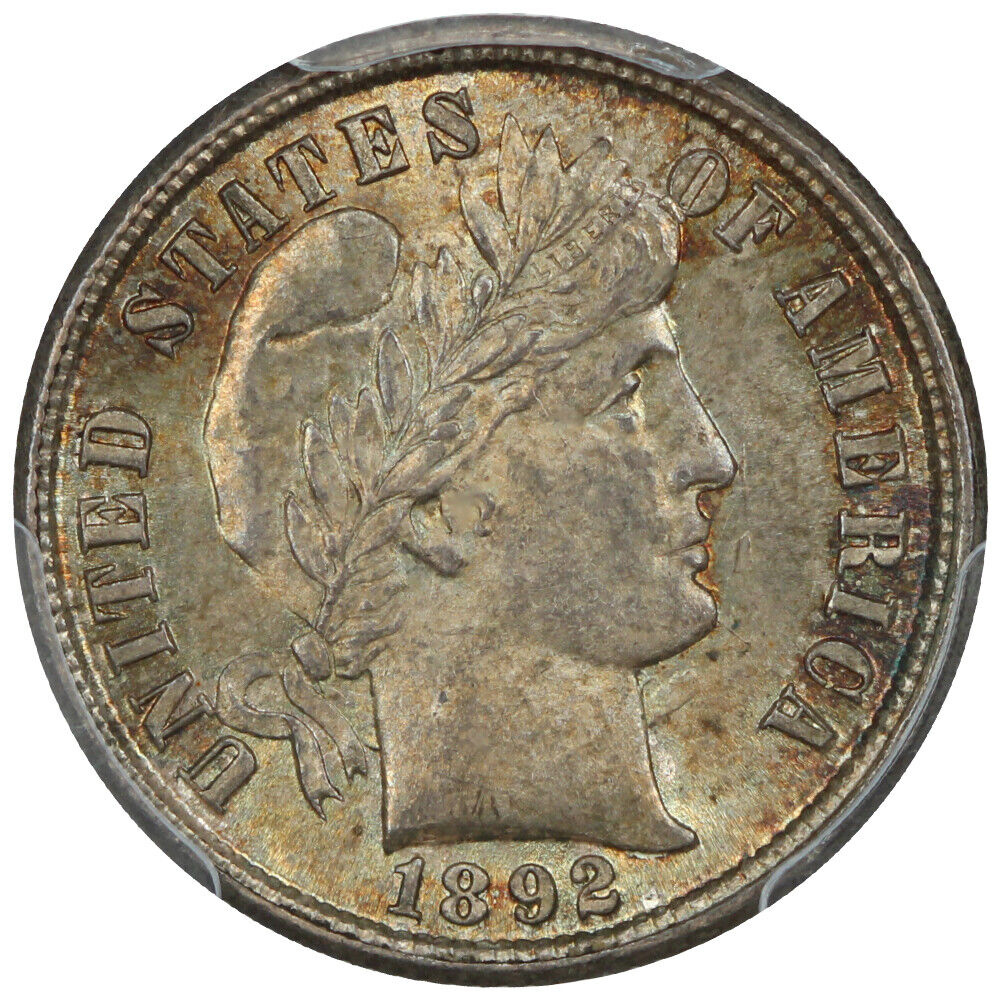 1892 10C CACG MS64 - Barber Dime - First Year Barber Dime