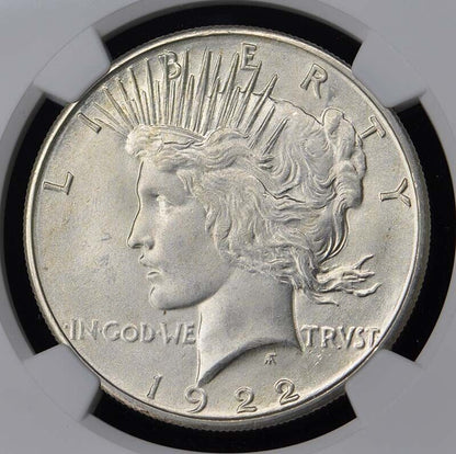 1922-S Peace Dollar S$1 NGC MS66