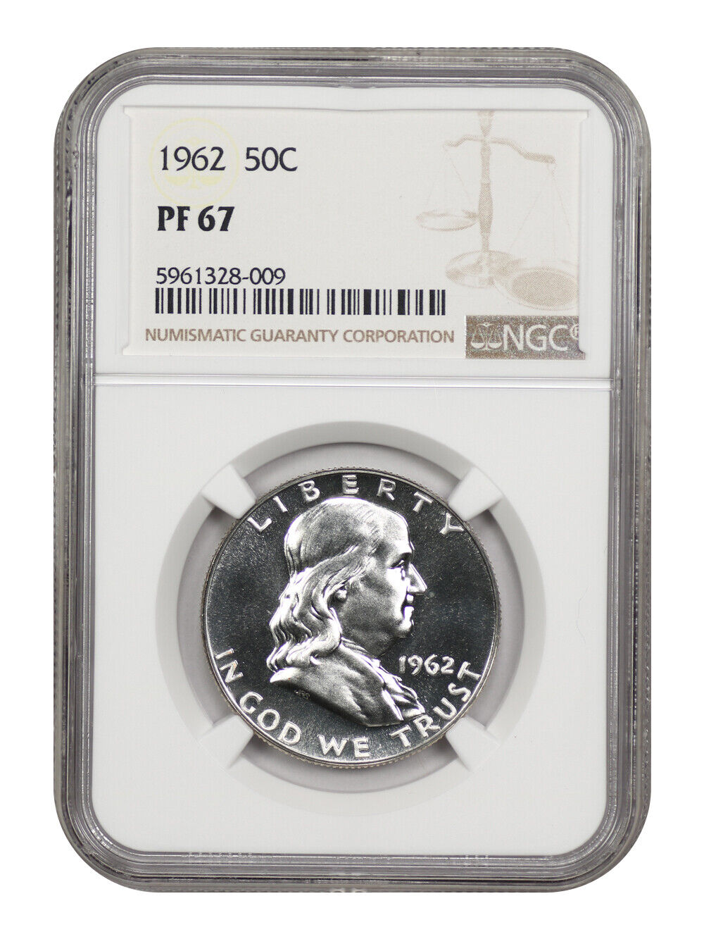 1962 50C NGC PR67