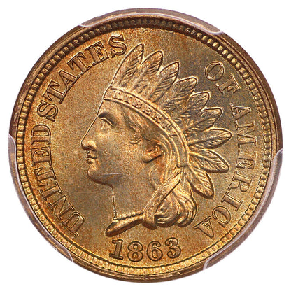 1863 1C PCGS MS66+ ex: D.L. Hansen