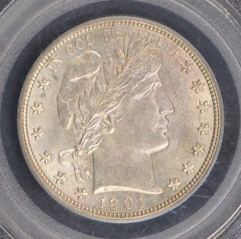 1901-S 50C Barber Half Dollar PCGS MS65