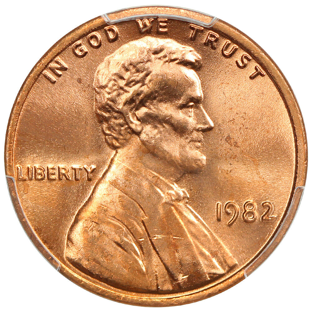 1982 1C PCGS MS67RD (Bronze, Large Date) - Lincoln Cent (Modern)