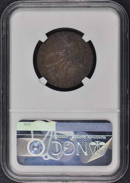 1787 AUCTORI PLEBIS COLONIAL TOKEN NGC AU58BN Pop 3/0