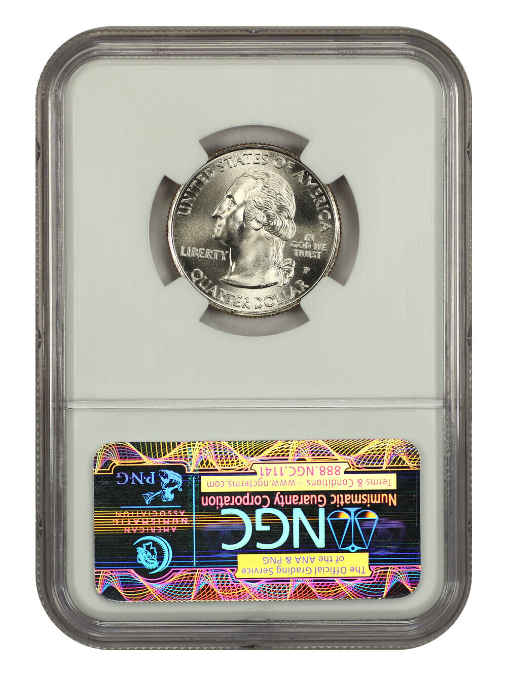 2009-P 25C Northern Mariana Islands NGC SP69 (Satin Finish) - Type 1, Clad