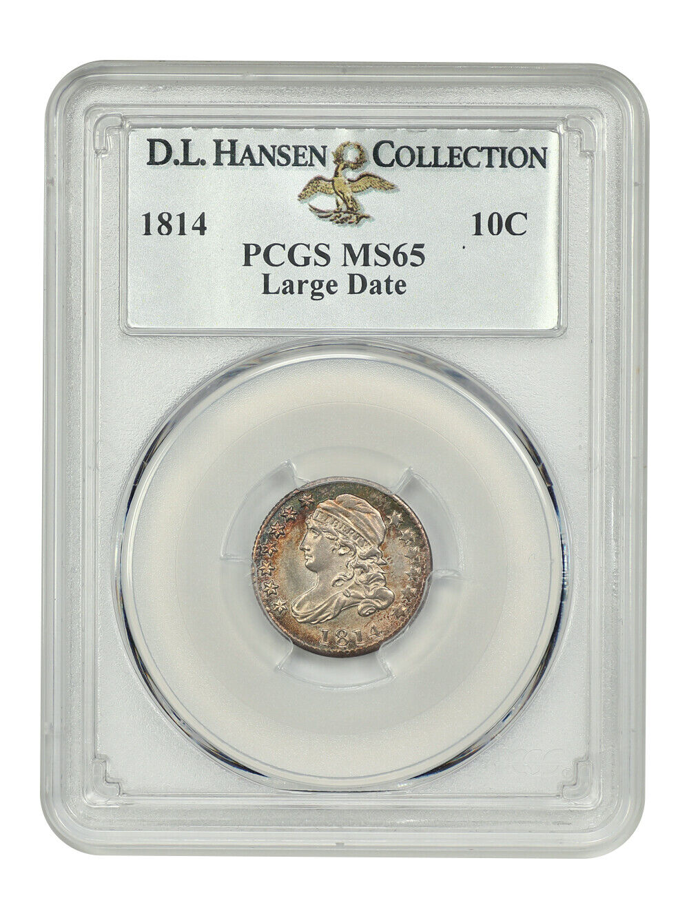 1814 10C PCGS MS65 (Large Date) ex: D.L. Hansen