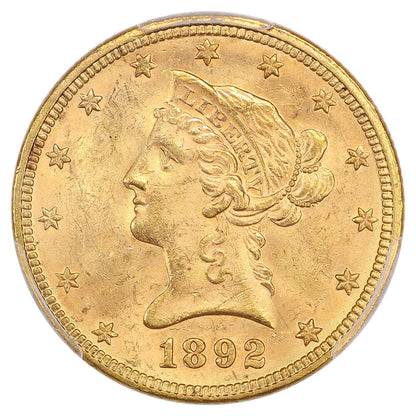 1892 $10 PCGS MS63 ex: D.L. Hansen