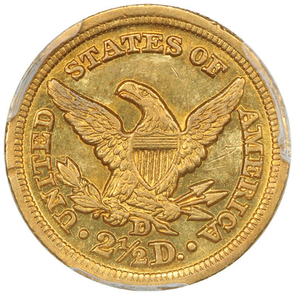 1847-D $2.50 PCGS AU58 ex: D.L. Hansen - Liberty Head $2.5