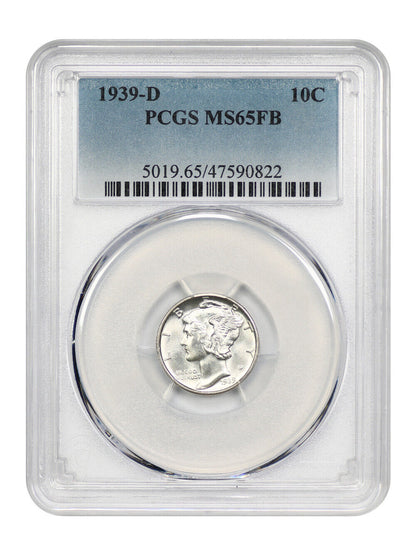 1939-D 10C PCGS MS65FB